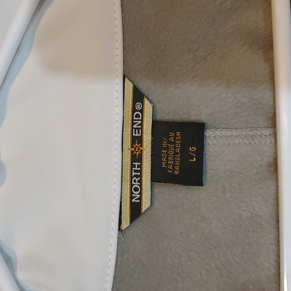 Men's White sofshell jacket large - Picture 3 of 5